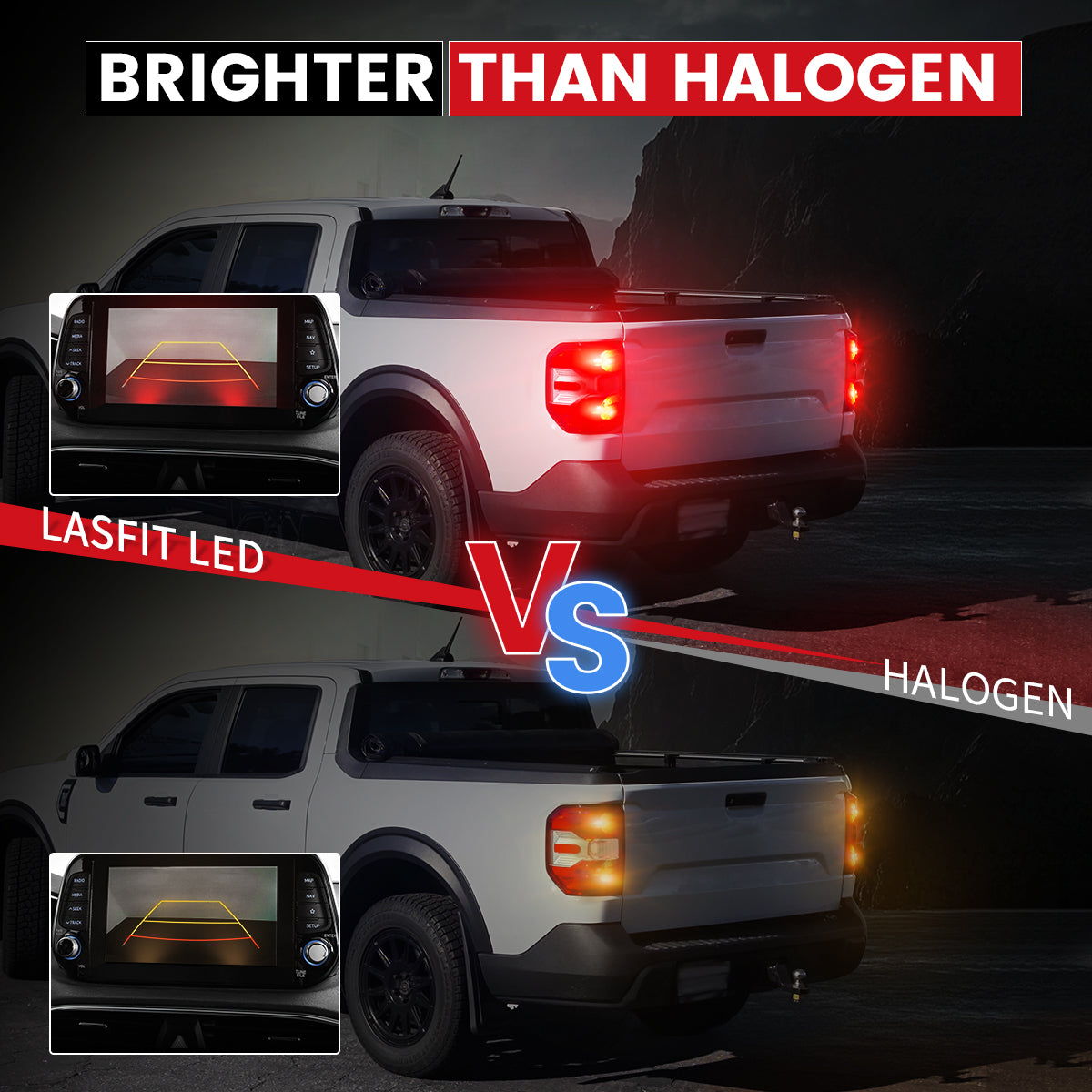 Lasfit L2-4257R led bulbs brighter than halogen bulbs