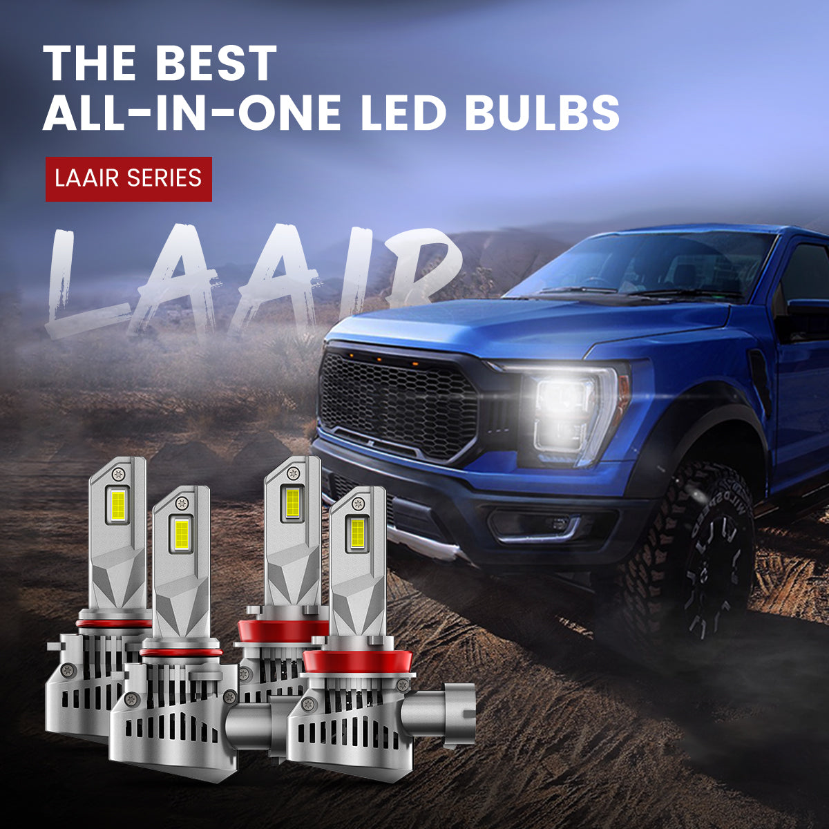 Lasfit LAair H11 9005 LED headlight bulbs