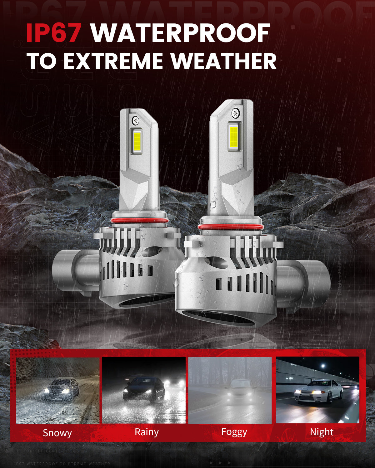 Lasfit LAair H10 led bulbs IP67 waterproof