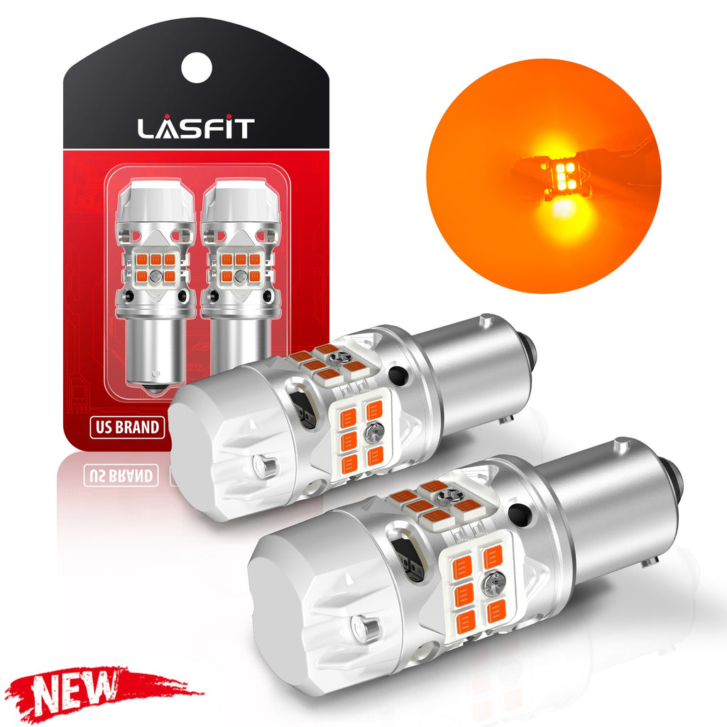 Lasfit amber PY21W led bulbs