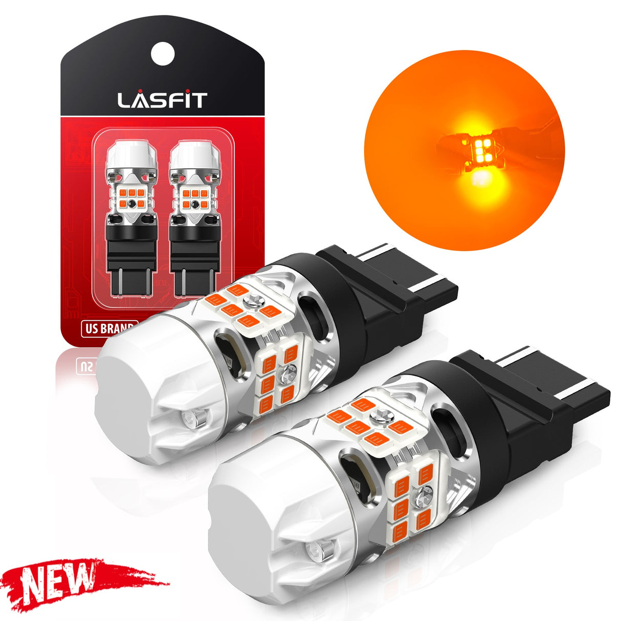 Lasfit amber T3-4257 led bulbs