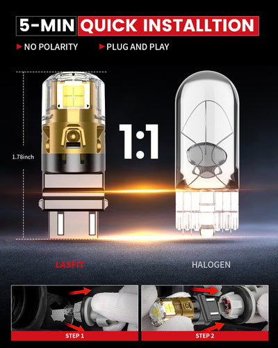 Lasfit L2-3157 LED Bulb 5 min quick installation