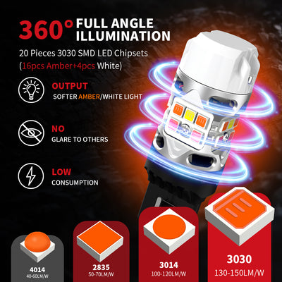 Lasfit T3-7443D-CK LED bulb 360° full angle illumination