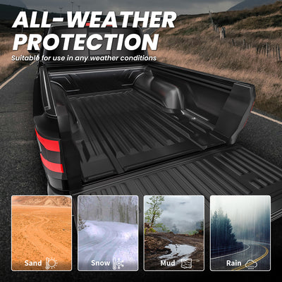 Nissan Frontier 2022-2024 5Feet All-weather Custom Truck Bed Mat