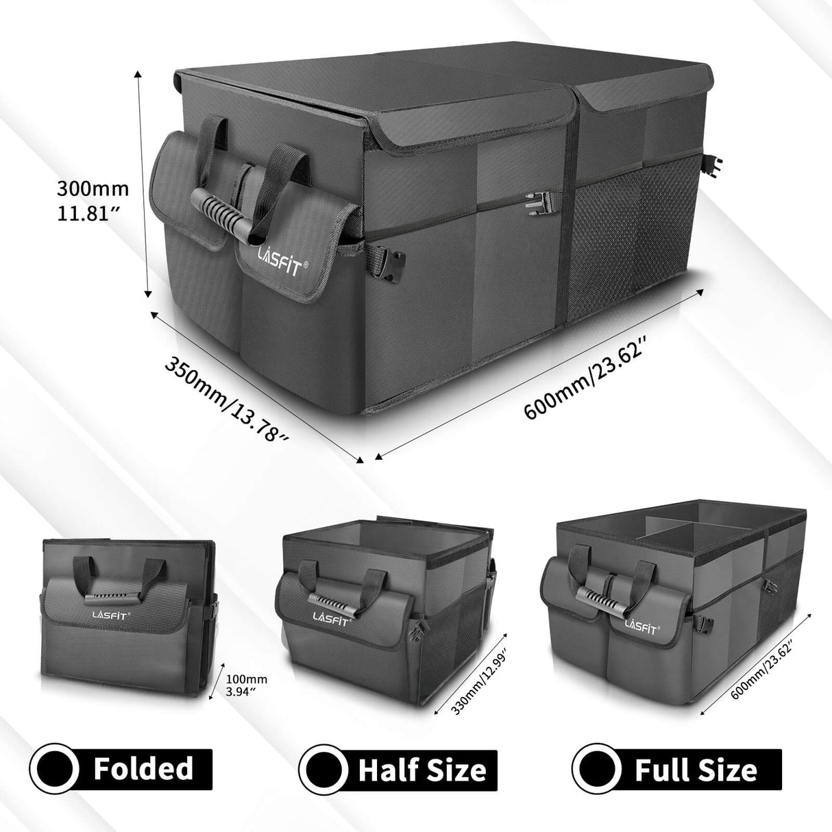 Sizes of Trunk Organizer Cargo Organizer 1