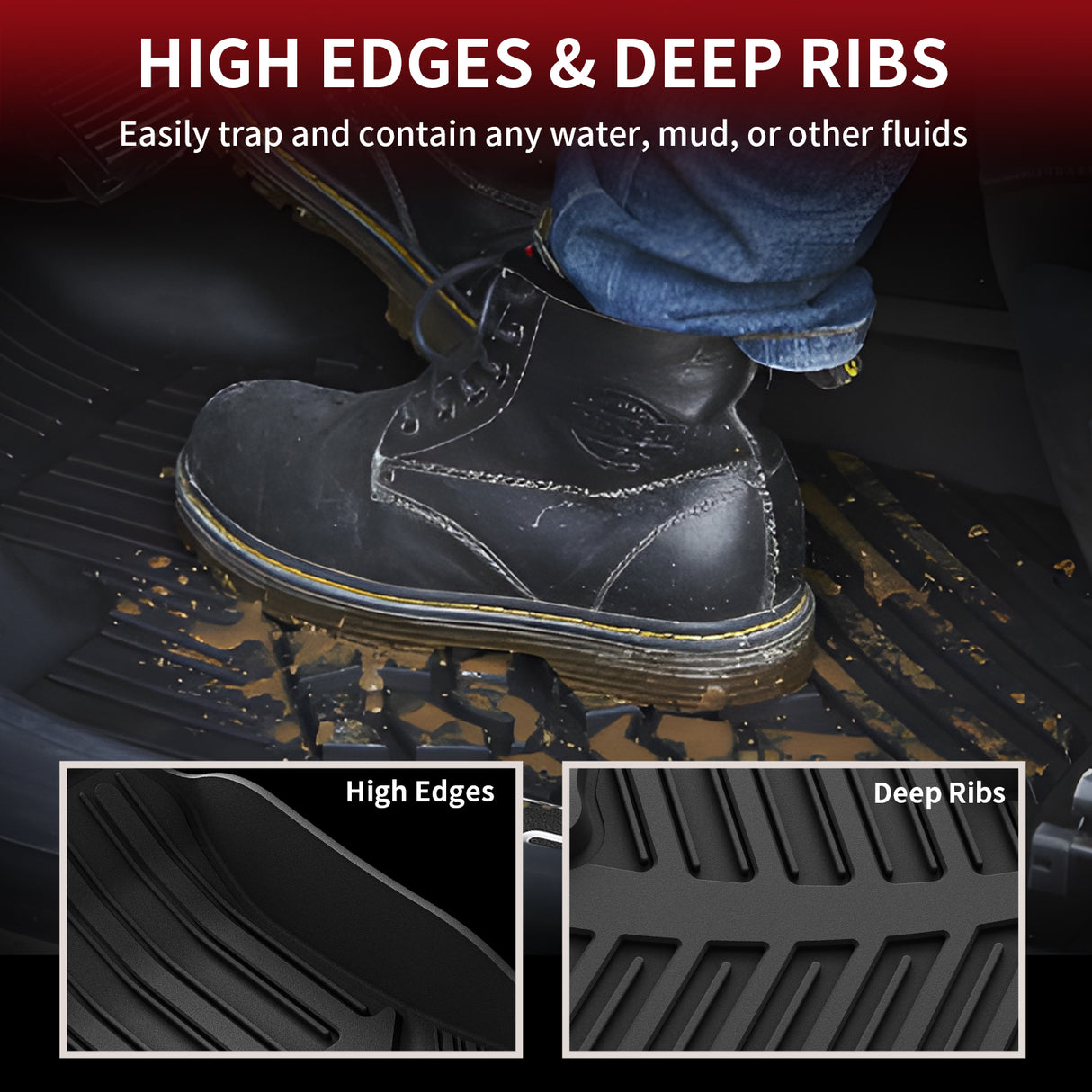 Toyota Highlander High Edges Floor Mats