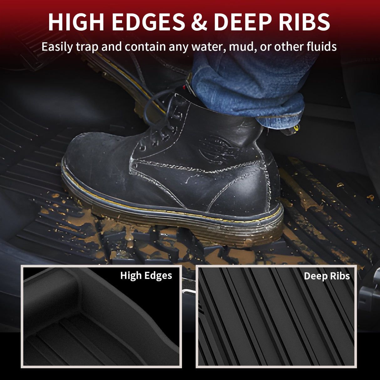 Toyota Tundra Crew Max High Edges Floor Mats