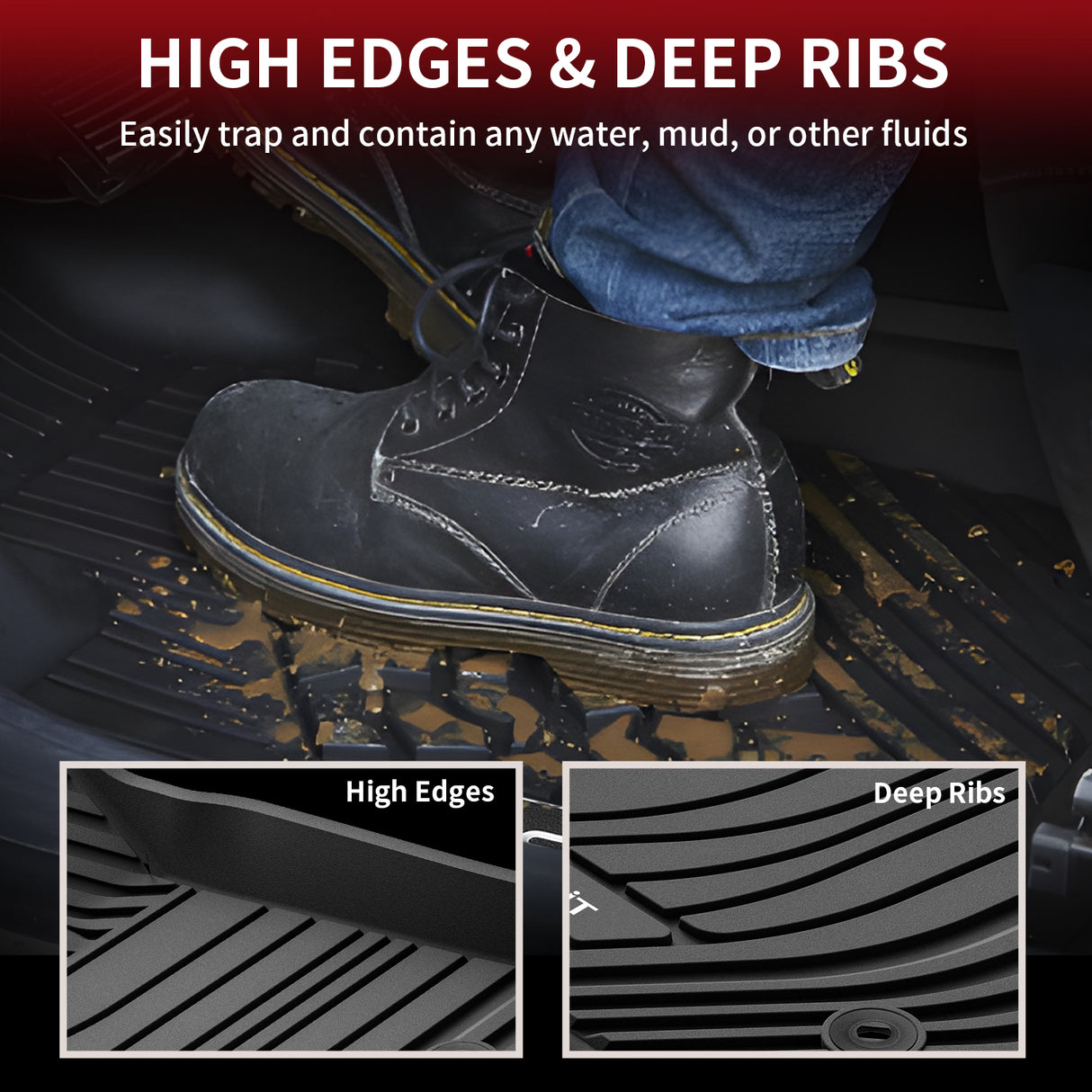 Toyota Tundra Custom Floor Mats High Edges