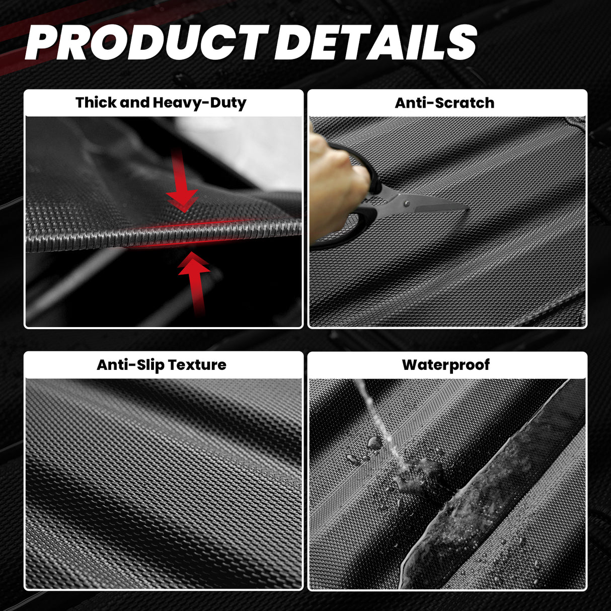 Fit for 2005-2023 Toyota Tacoma 5FT/6FT Heavy Duty Custom Bed Mat