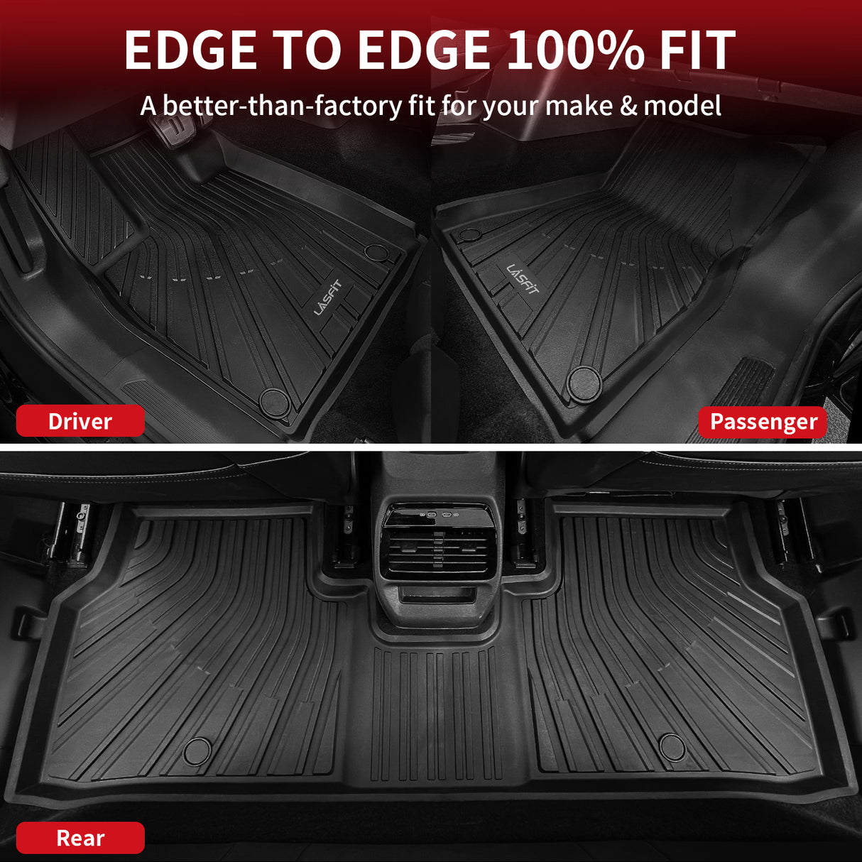 Volkswagen ID.4 2021-2023 All Weather Floor Mats Edge to Edge