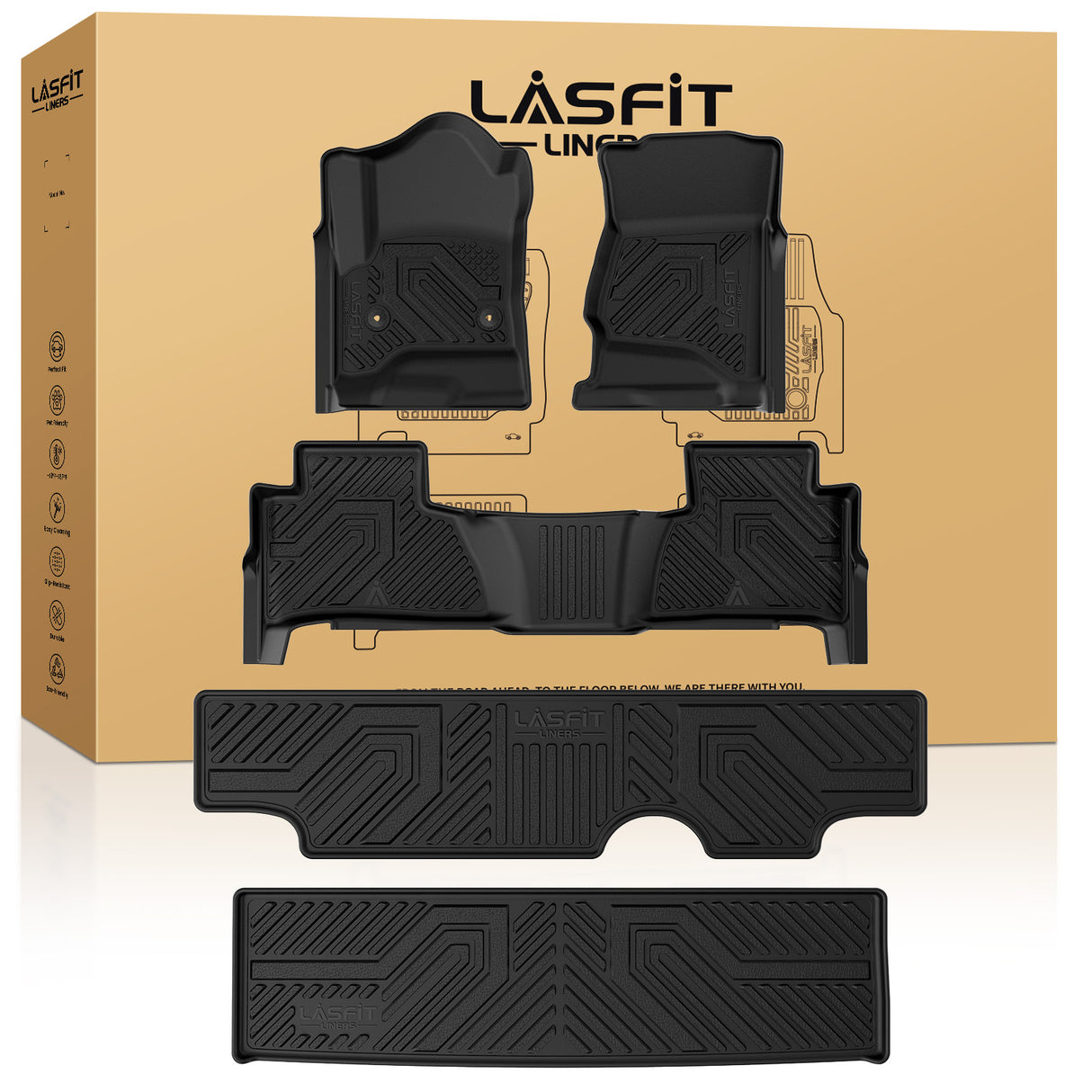 Fit for 2015-2020 Cadillac Escalade Floor Mats / Cargo Mat