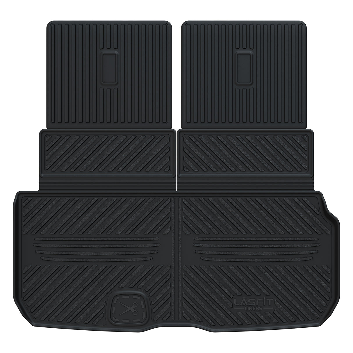 Fit for 2020-2025 Mercedes-Benz GLS Floor Mats/Cargo Mat with Seatback Protector, Fit 6 Seats Only