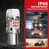 amber T3-1156 led bulbs IP68 waterproof