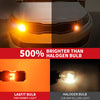 amber T3-1156 led bulbs 500% brighter than halogen bulbs