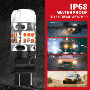 amber T3-3157-CK led bulbs IP68 waterproof