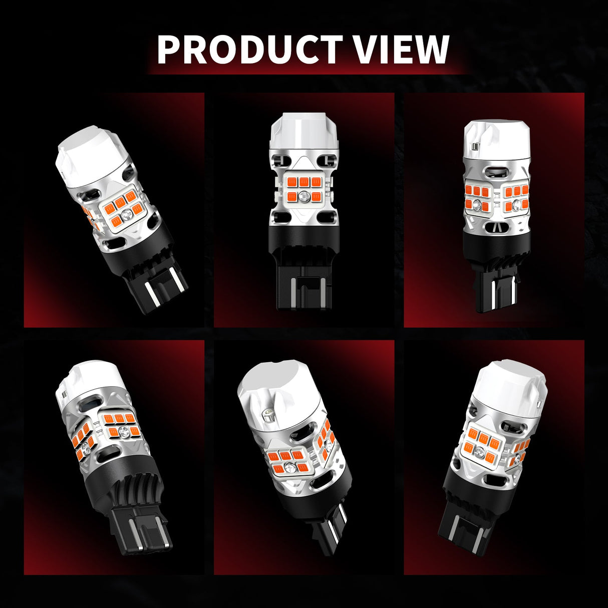 The product details of amber T3-7443-CK led bulbs