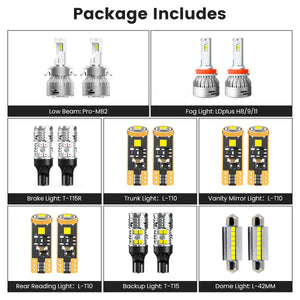 combo package led bulbs fit for 2016-2019 Mercedes-Benz GLA250