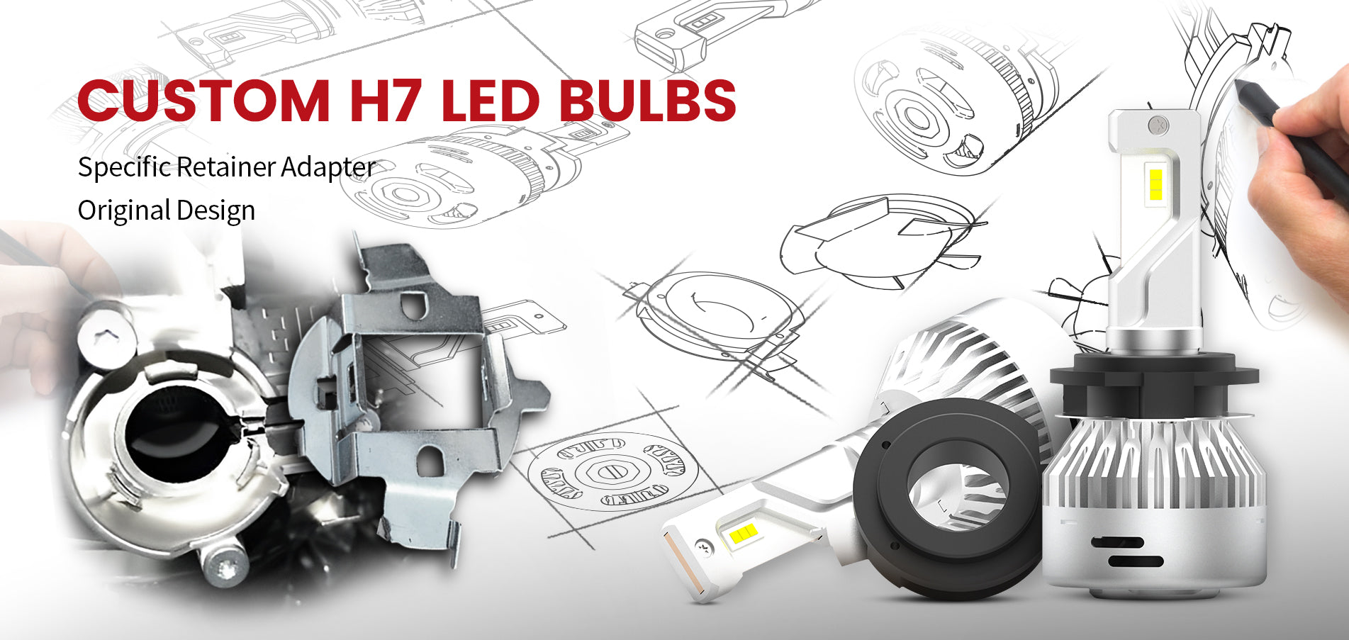 custom made H7 LED bulbs