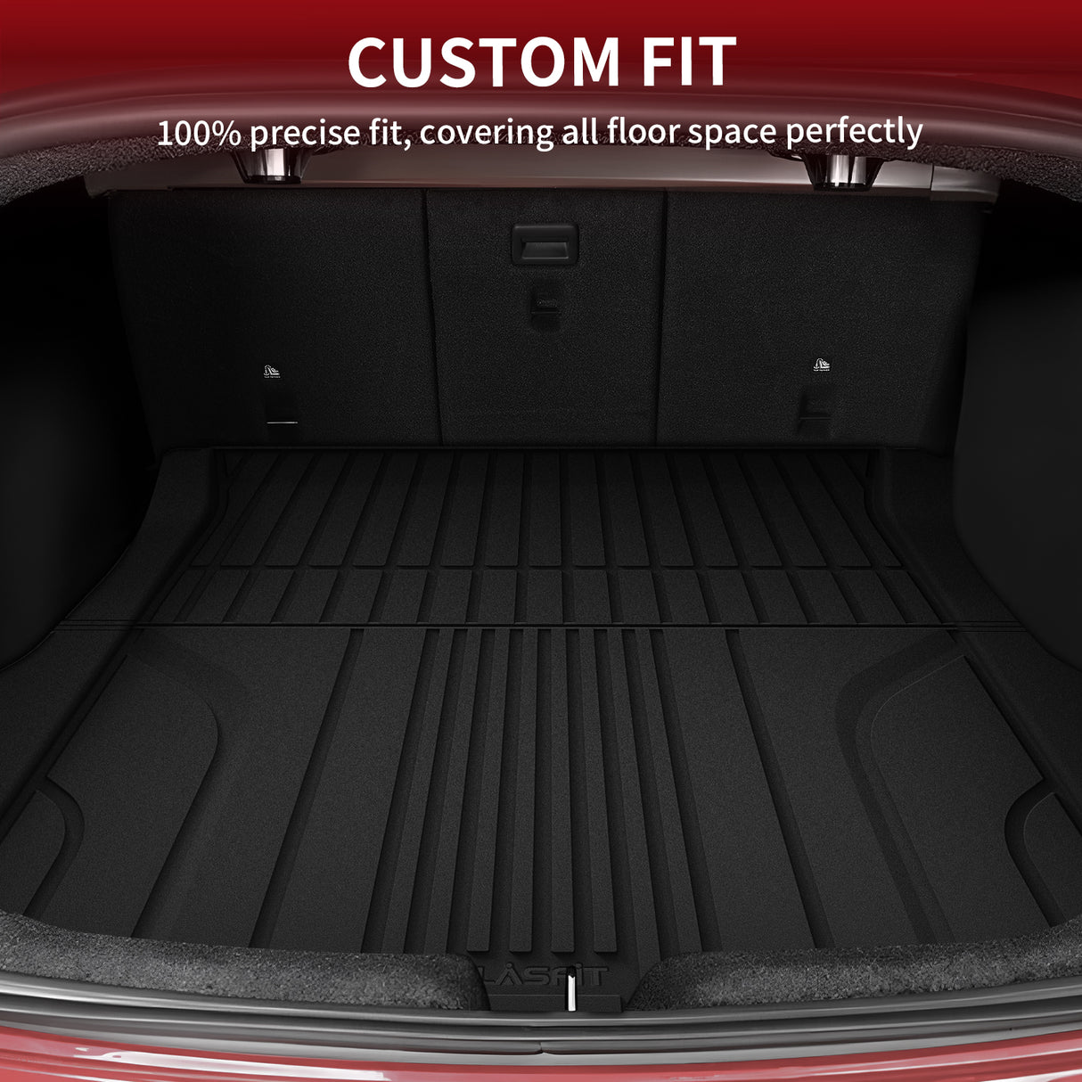 Fit for 2024-2025 Tesla Model 3 Highland All-Weather Floor Mats for Frunk & 1st Row & 2nd Row & Trunk Well & Cargo Mats