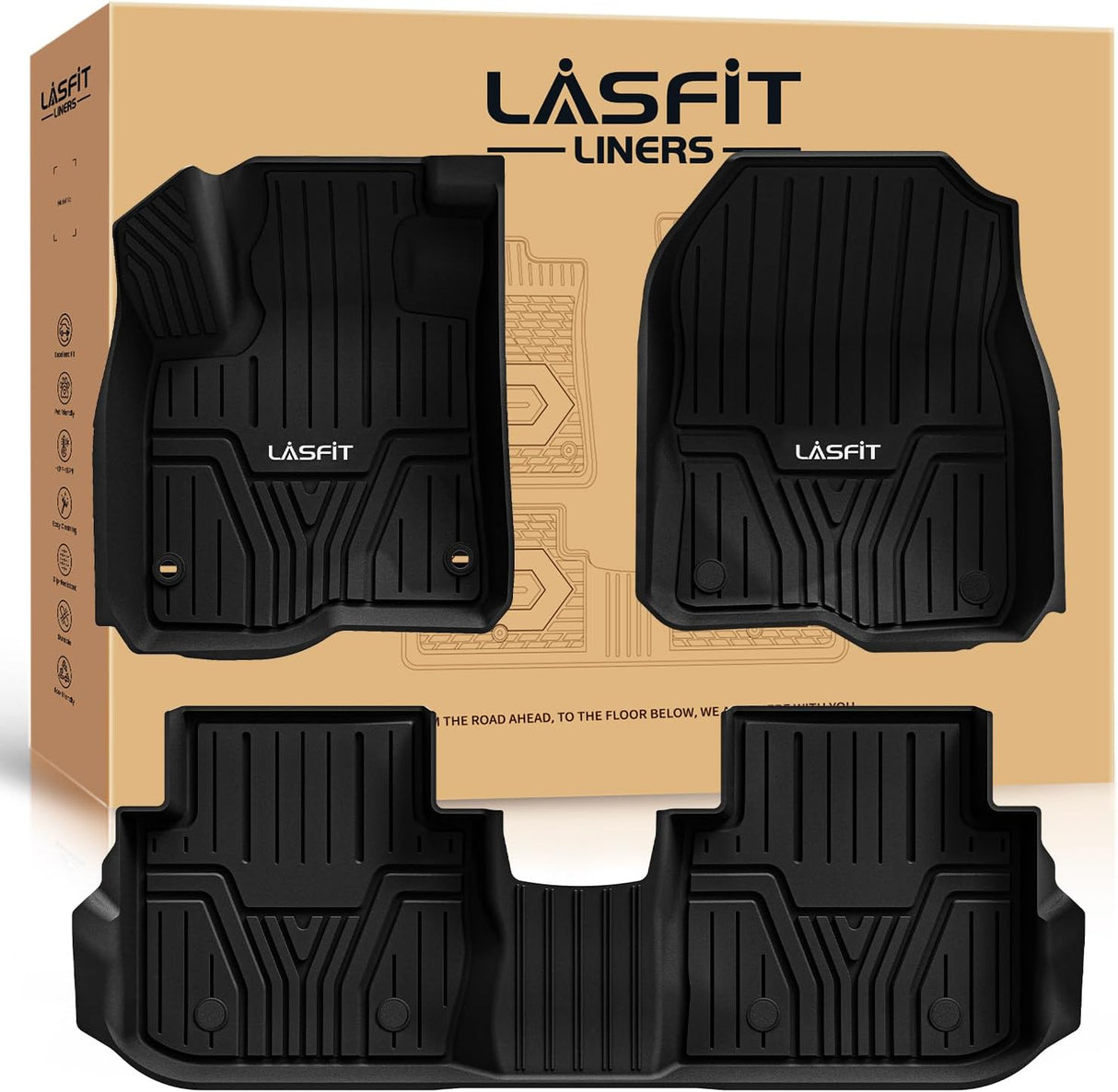 Fit for 2023-2025 Honda CR-V (Include FCEV & CRV Hybrid) Floor Mats / Cargo Mat