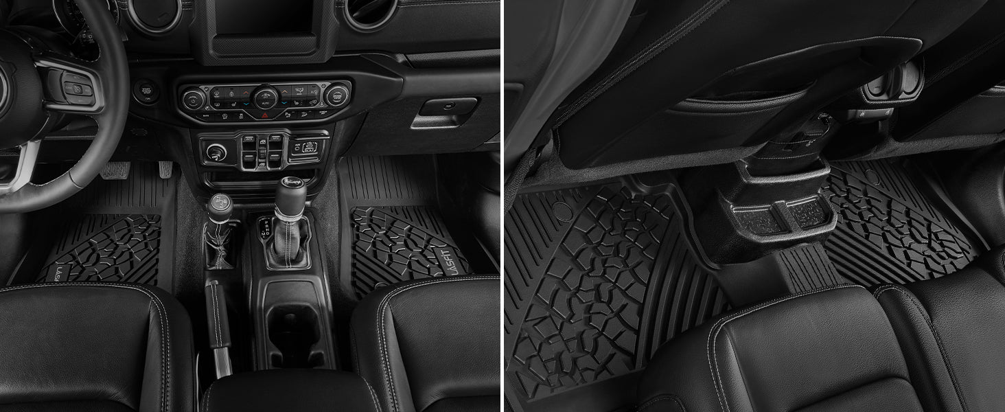 Jeep Gladiator floor mats details