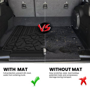 Fit for 2021-2025 Jeep Wrangler 4xe All-Weather Floor Mats & Cargo Mat