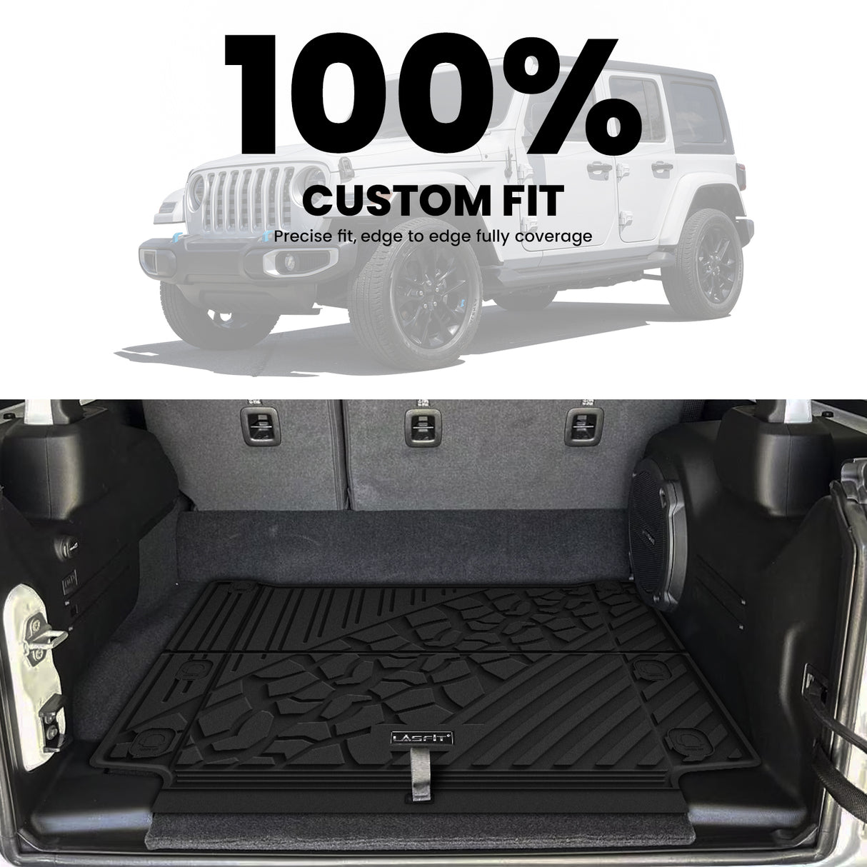 Fit for 2021-2025 Jeep Wrangler 4xe All-Weather Floor Mats & Cargo Mat