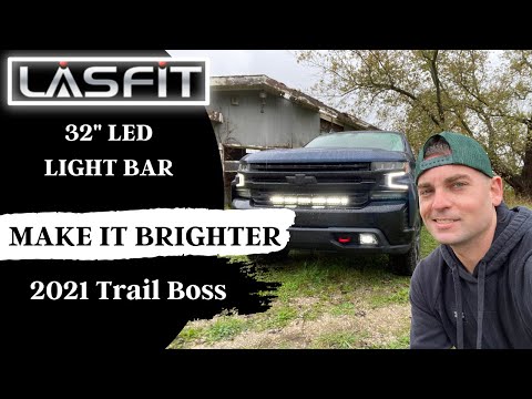 22 Inch Off-Road LED Light Bars Bumper Grille Combo Flood Spot Single Row - LASFIT