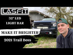 32 Inch Off-Road LED Light Bars Bumper Grille Combo Flood Spot Single Row - LASFIT