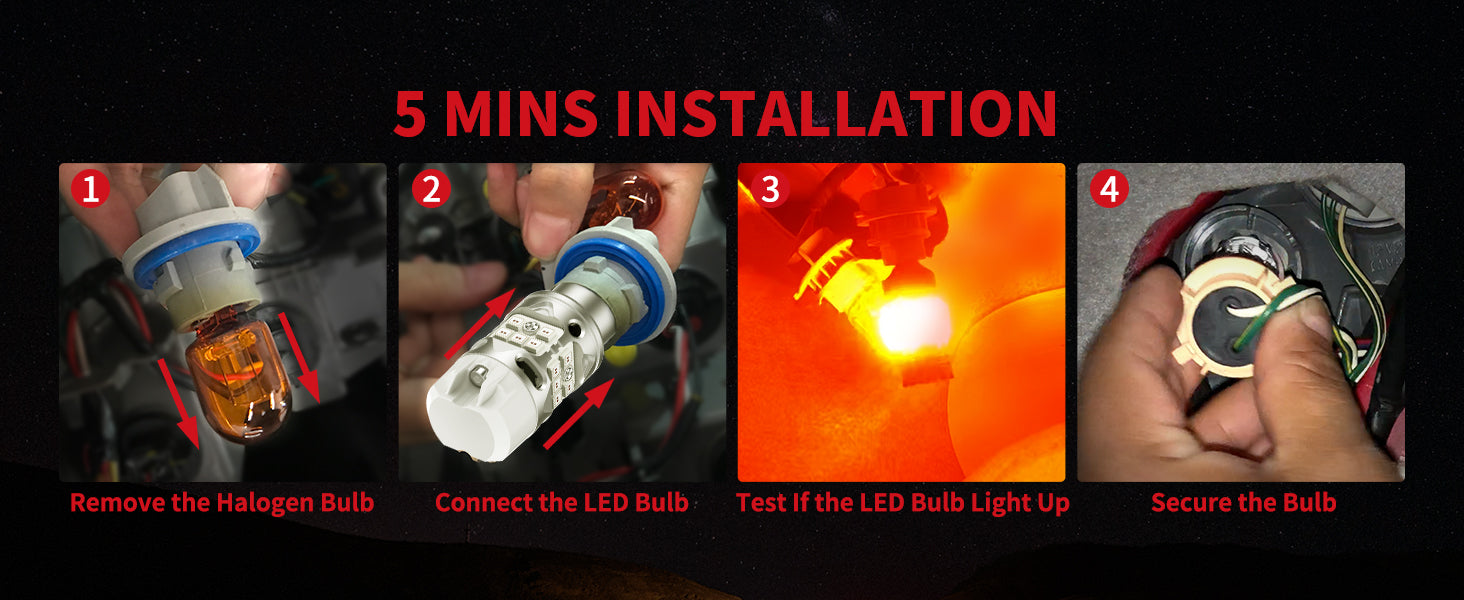 how to install 1157 turn signal lights