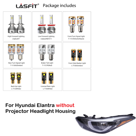 2014-2016 Hyundai Elantra combo without projector