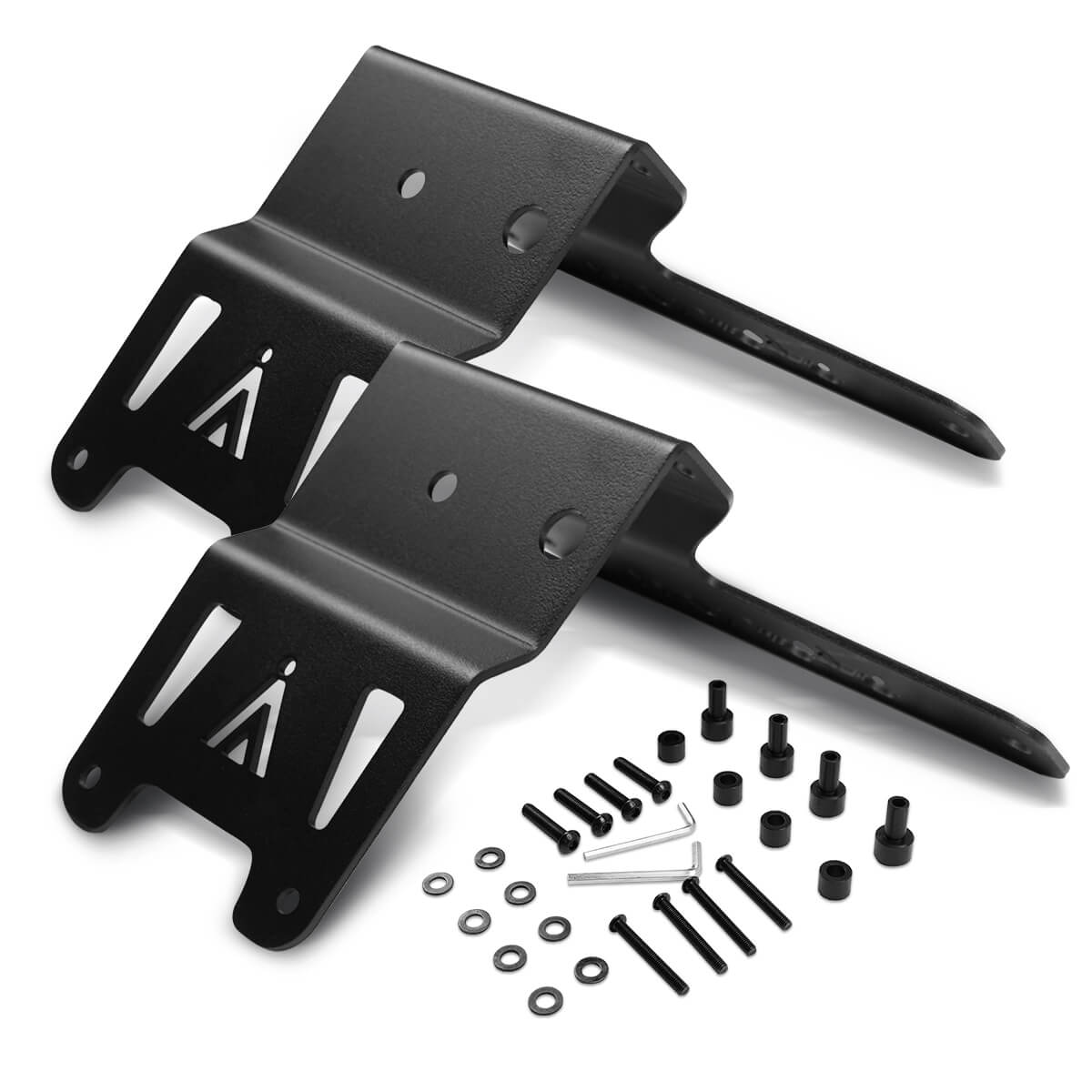 Fit For 2018-2024 Jeep Wranger JL Gladiator JT Low Profile Ditch Light Brackets (Don't Fit Mojave or 4xe) | LASFIT