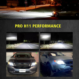 100W H11 H8 H9 Pro Series | 10,000LM 6000K LED Bulbs