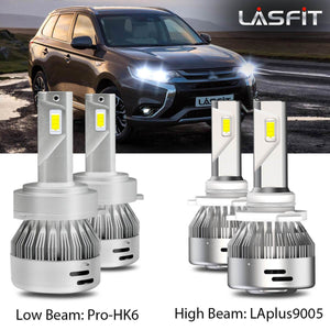 Fit for 2014-2019 Mitsubishi Outlander Custom H7 LED Bulbs Exterior Interior Lights Plug and Play