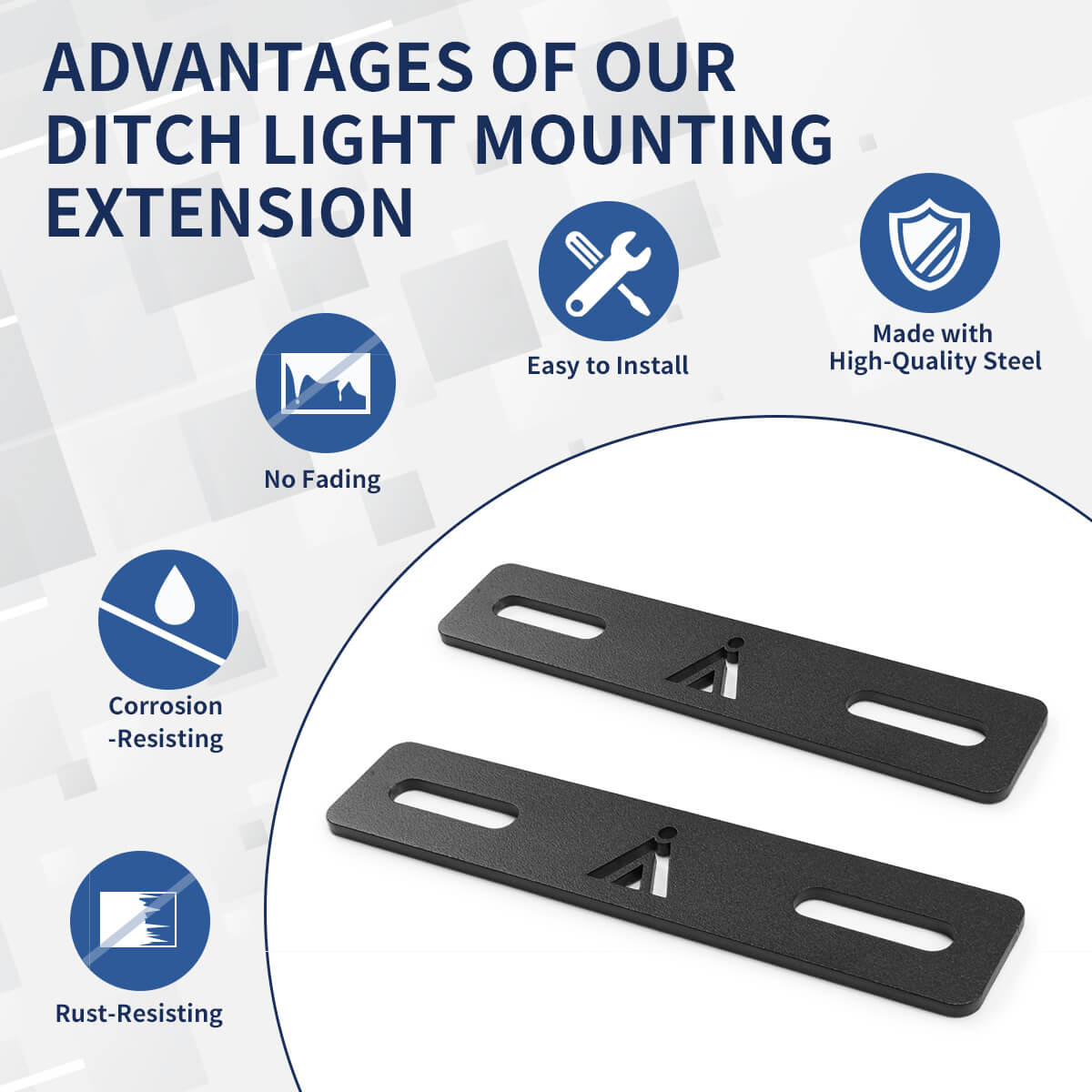 Ditch Light Bracket Extensions | LASFIT