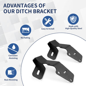 Fit For 2015-2021 Subaru WRX/STI Low Profile Ditch Light Brackets | LASFIT