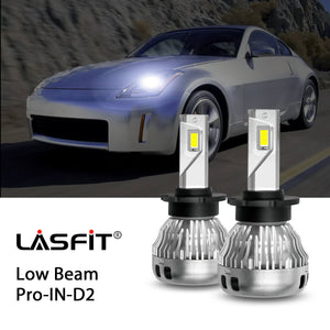 Pro-IN-D2 LED bulbs fit for 2003-2005 Nissan 350Z Coupe low beam