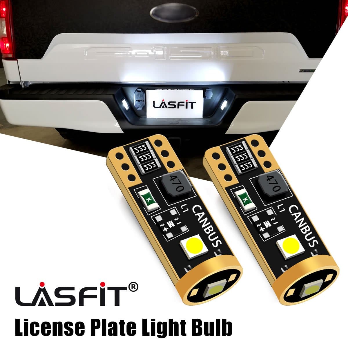 Lasfit 168 led license plate lights fit for 2004-2008 Ford F-150   