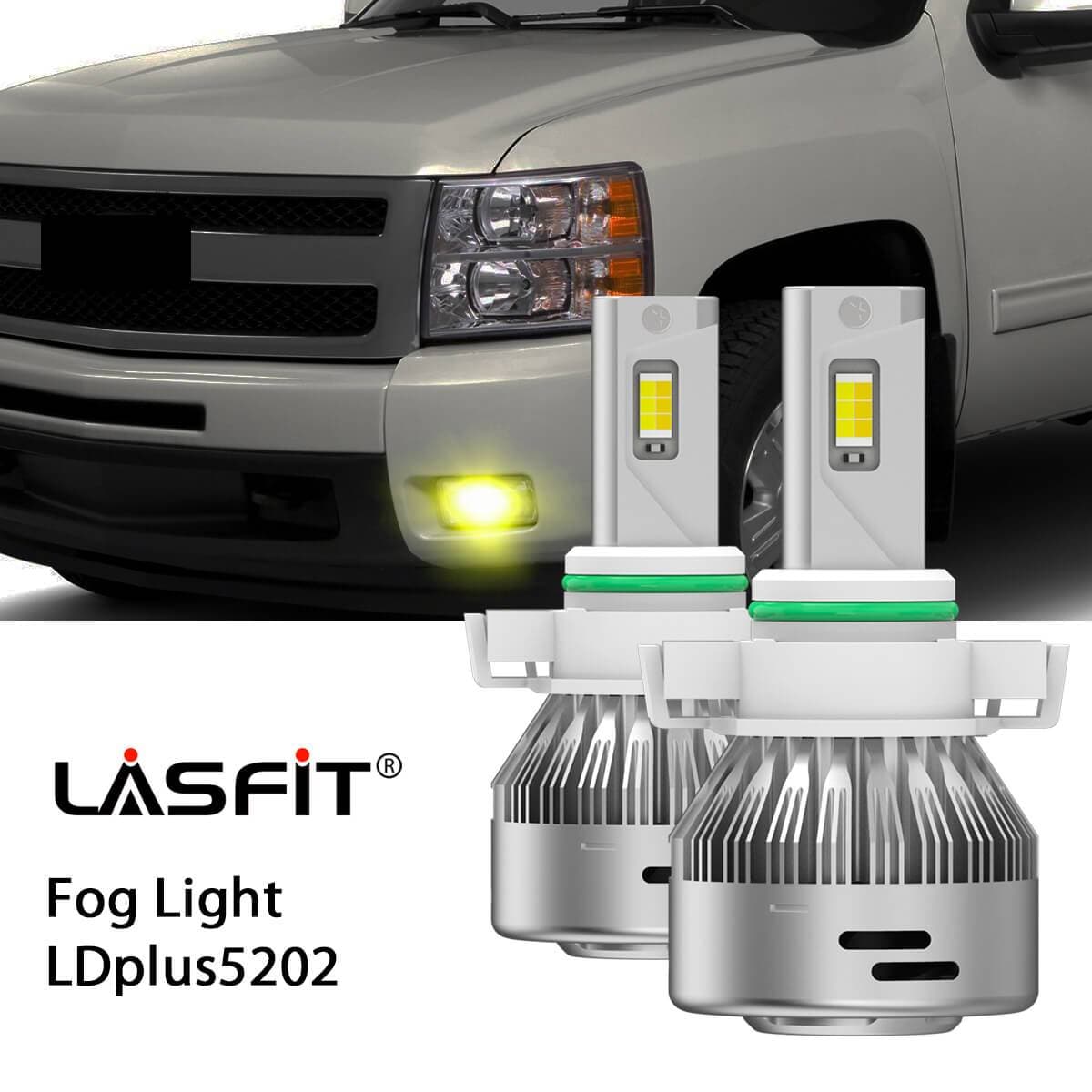 Lasfit 5202 led fog lights fit for 2008-2013 Chevy Silverado 1500