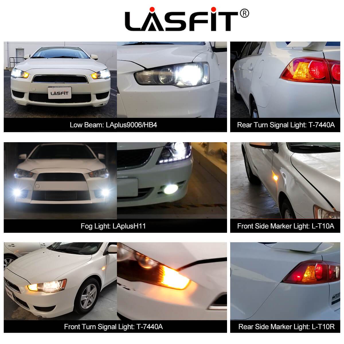 Fit for 2008 Mitsubishi Lancer LED 9006 Bulbs Exterior Interior Lights