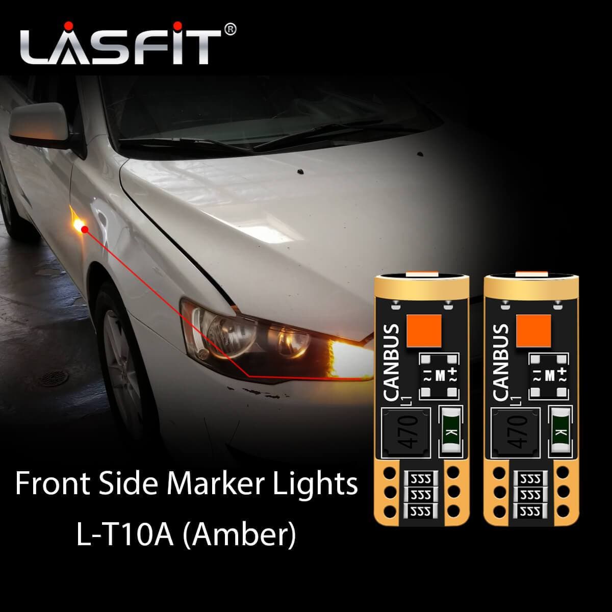 Lasfit 168 led front side marker lights fit for 2008 Mitsubishi Lancer  