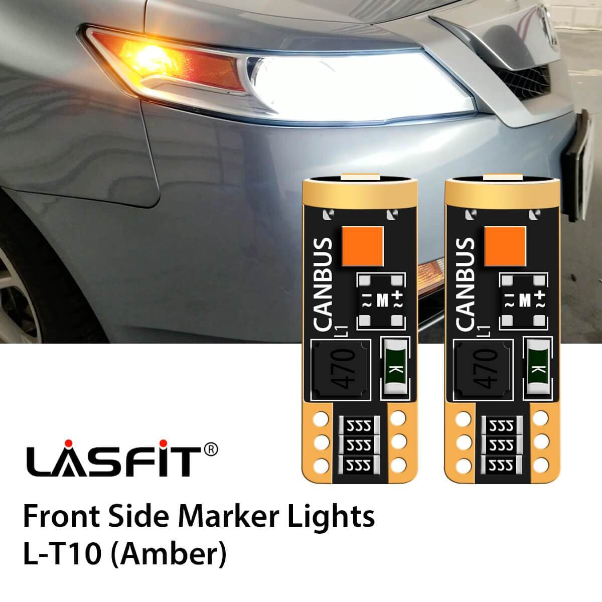 Lasfit 168 led front side marker lights fit for 2009-2011 Acura TL  