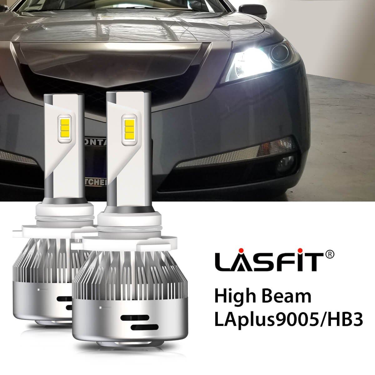 Lasfit 9005 led high beam bulbs fit for 2009-2011 Acura TL  