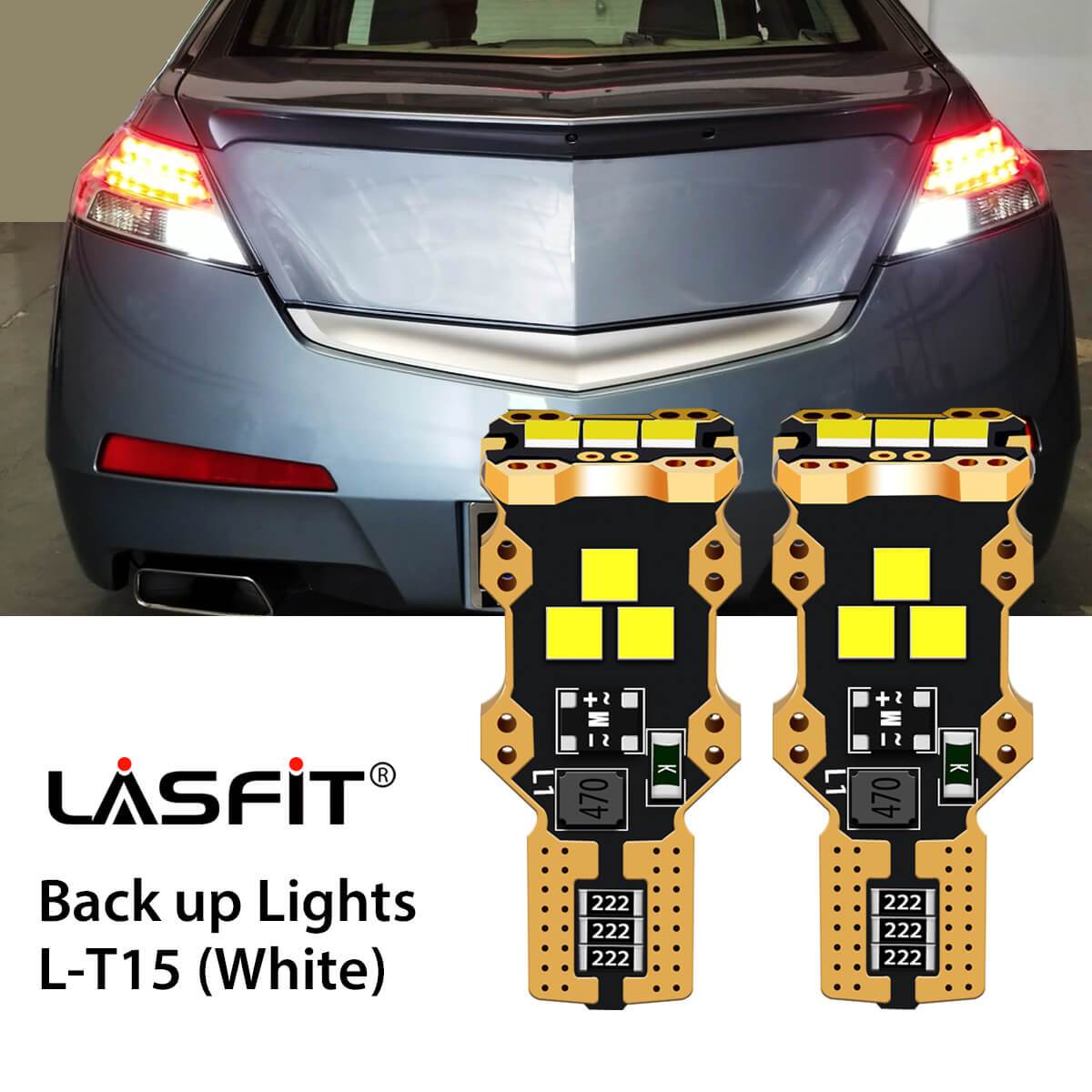 Lasfit 921 led backup lights fit for 2009-2011 Acura TL  