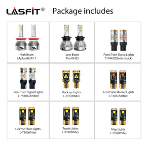 Lasfit combo package led bulbs for 2009-2014 Nissan GTR  