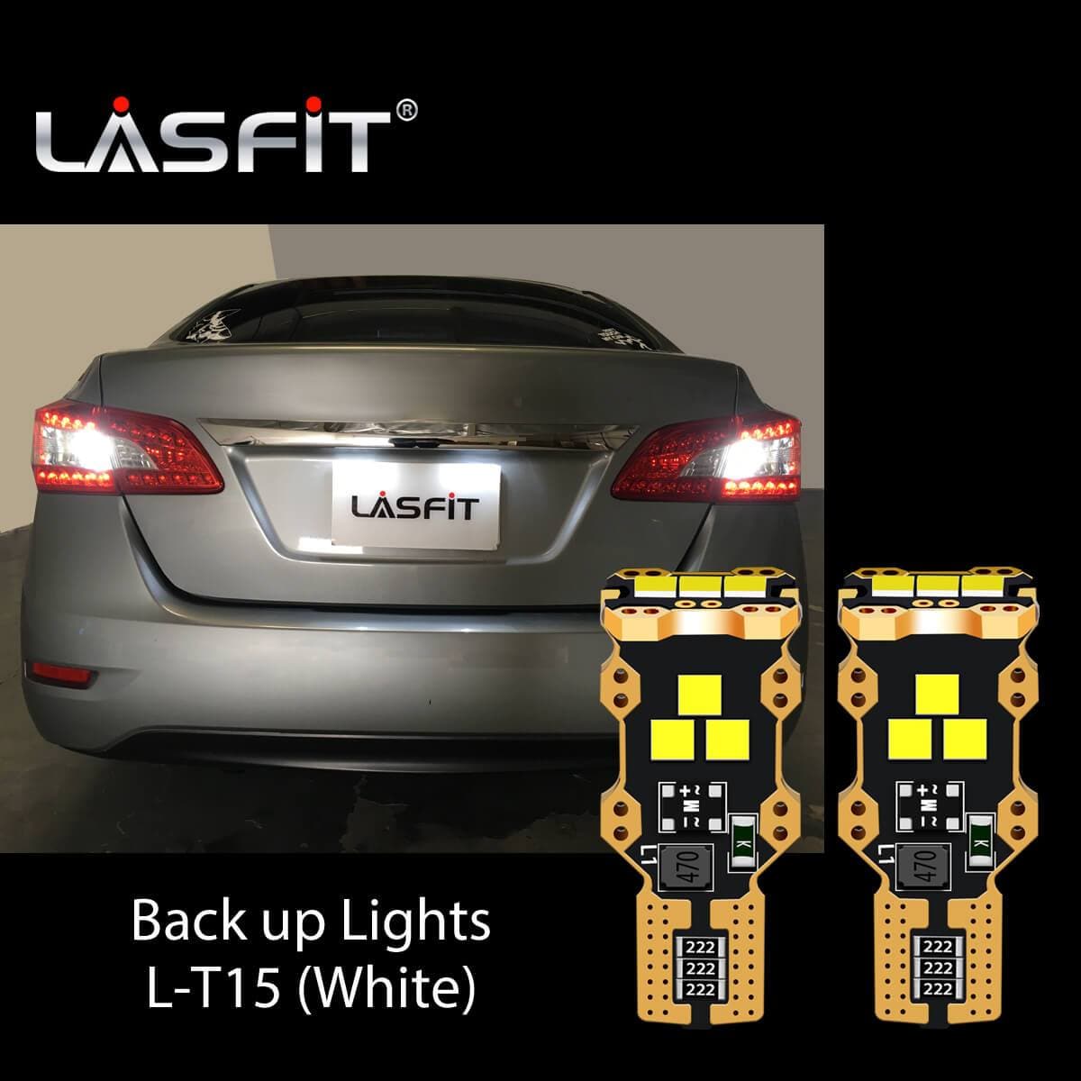 Lasfit 921 led backup lights fit for 2013-2015 Nissan Sentra 