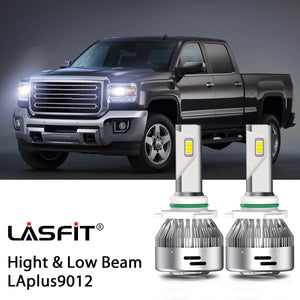 LAplus9012 LED bulb combo package fit for 2014-2015 GMC Sierra 1500 headlight bulbs