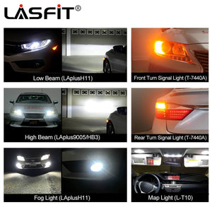 Fit for 2013-2015 Lexus ES350 LED H11 9005 Exterior Interior Light Bulbs