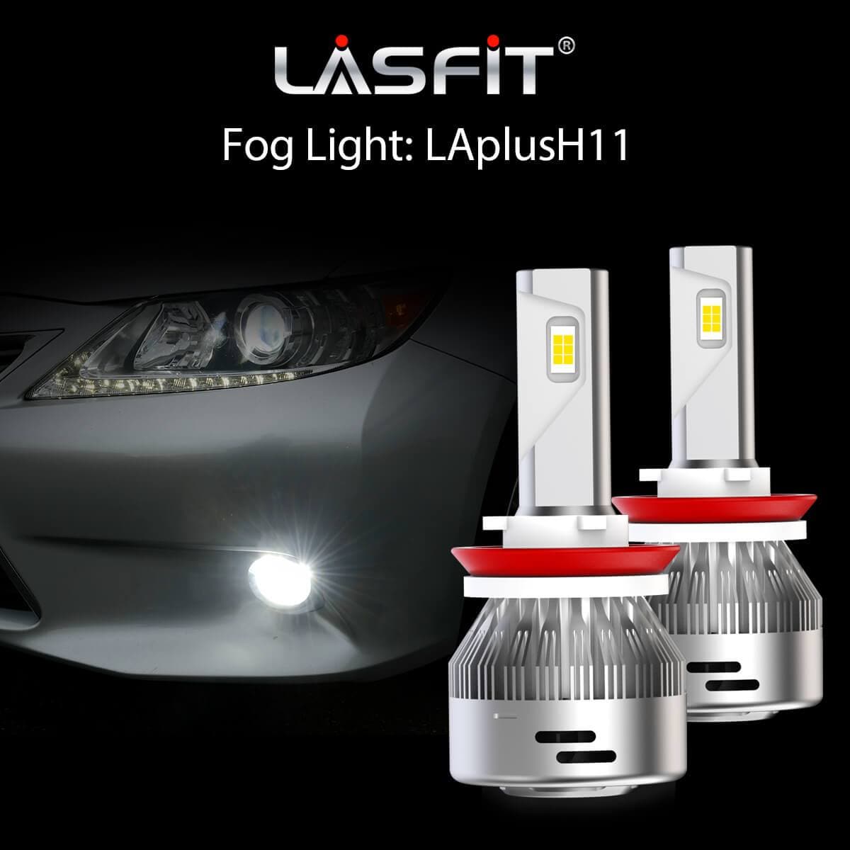 Lasfit H11 led fog lights fit for 2014-2015 Lexus ES350