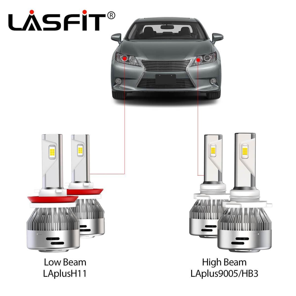 Lexus ES350 2013-2015 LED Bulbs｜Lasfit